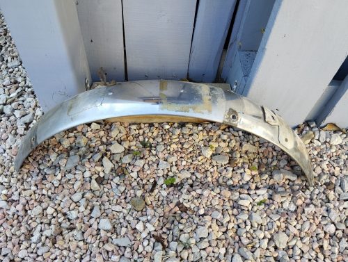 Garde-boue avant Moto Guzzi Stornello 160 - Pièce de rechange vintage en acier robuste